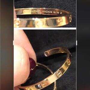 Cartier large earrings.